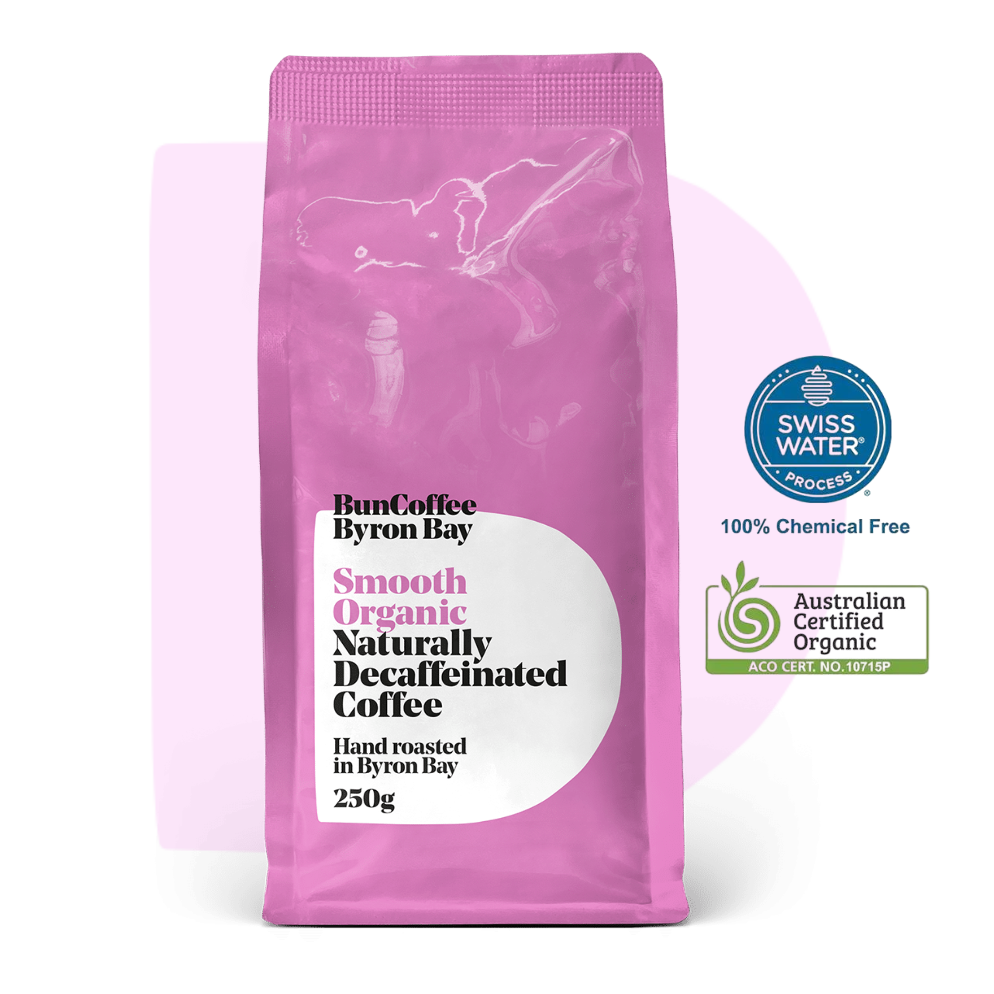 Smooth Organic Naturally Decaffeinated Coffee